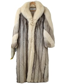 AMERICAN FLEMINGTON FURS GAIL SIEN BLUE FOX COAT