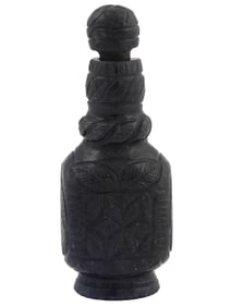 CHINESE HAND CARVED LAPIS LAZULI PERFUME BOTTLE