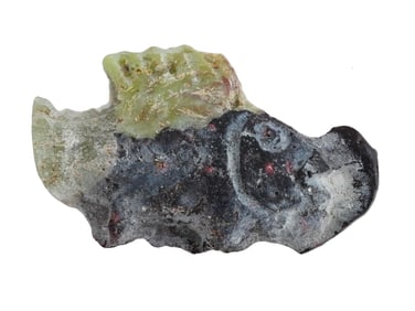 ANCIENT LATE PERIOD MOSAIC GLASS AMULET 700 TO 200 BC