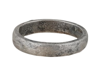 ANCIENT ROMAN SILVER MARRIAGE RING 100 TO 300 AD