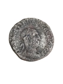 ANCIENT ROMAN SILVER TETRADRACHM COIN 100 TO 300 AD