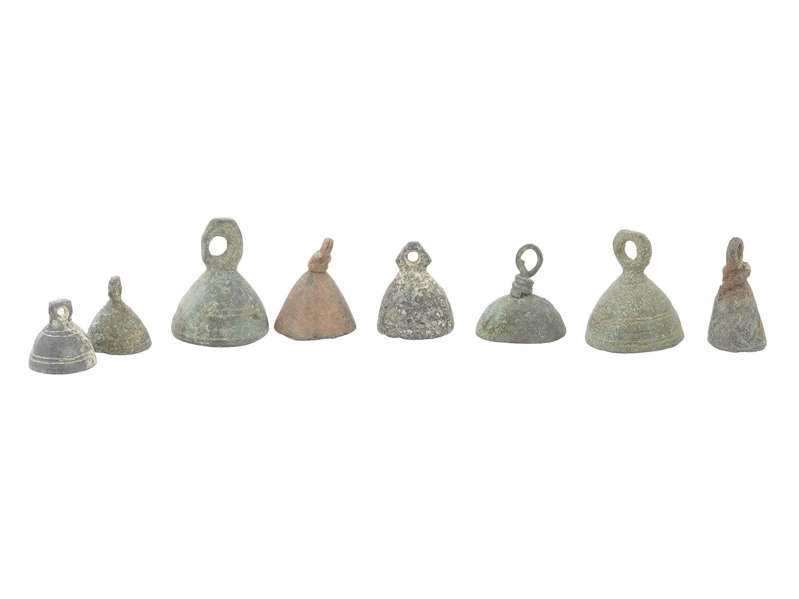 GROUP OF ANCIENT ROMAN EMPIRE BRONZE BELLS (1 of 8)