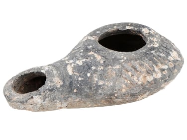 ANCIENT HELLENISTIC EROTIC TERRACOTTA OIL LAMP