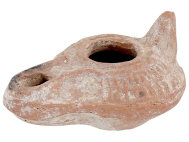 ANCIENT CHRISTIAN OIL LAMP BYZANTINE 300-500 AD