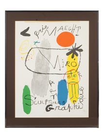 JOAN MIRO GALERIE MAEGHT COLOR LITHOGRAPH POSTER