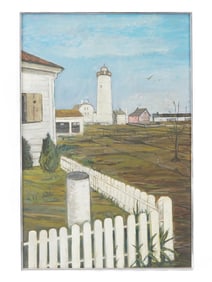 AMERICAN RURAL LANDSCAPE OIL PAINTING BY JACK TYLER