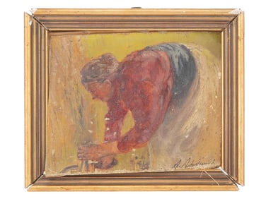 ATTR TO ALEXANDER ARCHIPENKO UKRANIAN OIL PAINTING