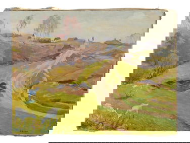 RUSSIAN LANDSCAPE OIL PAINTING BY ALEXEY SHISHOV