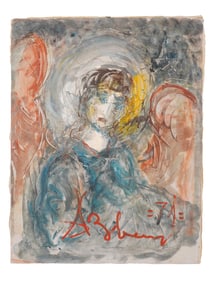 RUSSIAN PORTRAIT OIL PAINTING ATTR TO ANATOLY ZVEREV