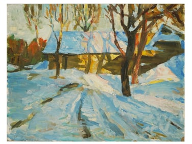 UKRAINIAN PAINTING BY KONSTANTIN LOMYKIN LANDSCAPE