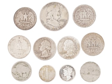 ANTIQUE AND VINTAGE AMERICAN SILVER COINS