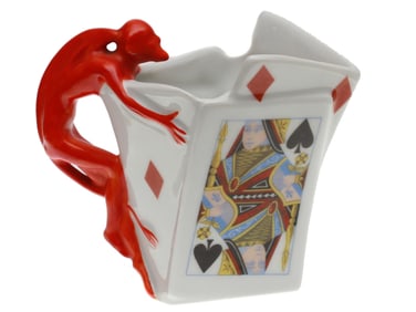 ANTIQUE GERMAN ROYAL BAYREUTH DEVIL PORCELAIN CREAMER