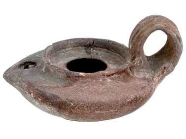600 TO 800 AD ISLAMIC TERRACOTTA POTTERY ANCIENT OIL LAMP