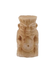 ANCIENT EGYPTIAN LATE PERIOD STEATITE BES PENDANT