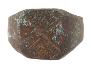 ANCIENT ROMAN EMPIRE ENGRAVED BRONZE RING