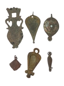 GROUP OF ANCIENT ROMAN EMPIRE BRONZE PENDANTS
