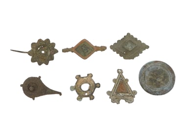 GROUP OF ANCIENT ROMAN EMPIRE BRONZE PENDANTS
