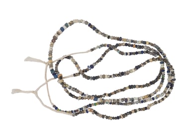 PAIR OF ANCIENT ROMAN EMPIRE GLASS BEADED NECKLACES