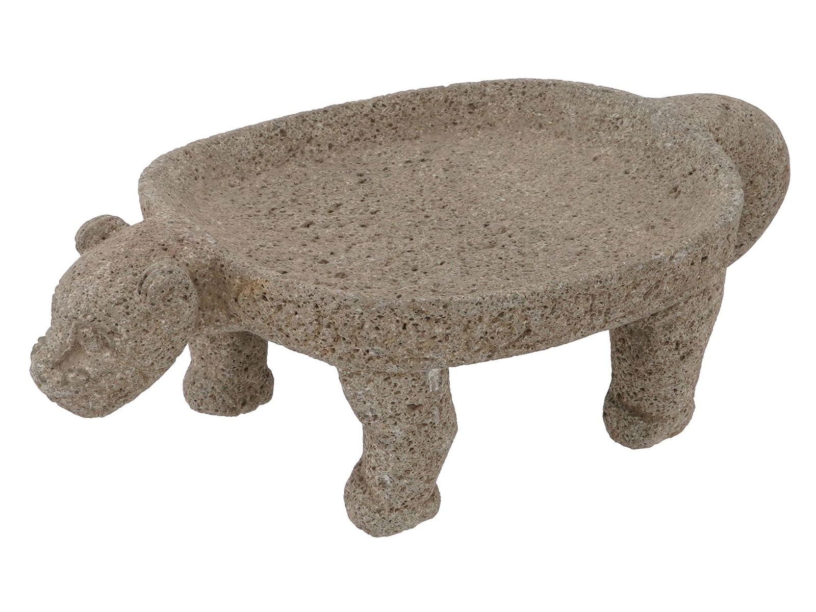 ANCIENT PRE COLUMBIAN JAGUAR STONE METATE BENCH (1 of 8)