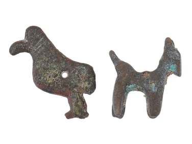 ANCIENT ROMAN BRONZE ANIMAL FIGURES 100 TO 300 AD
