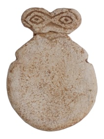 ANCIENT WESTERN ASIAN CARVED STONE EYE IDOL