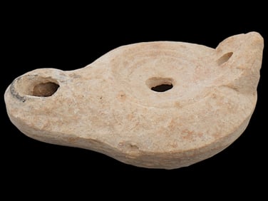 ANCIENT ROMAN TERRACOTTA POTTERY OIL LAMP 100 TO 300 AD