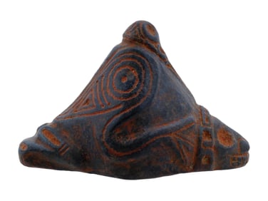 ANCIENT PRE COLUMBIAN HARD STONE TAINO ZEMI FIGURINE