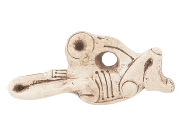 ANCIENT TAINO ARAWAK CARVED BIRDMAN SHAMAN PENDANT