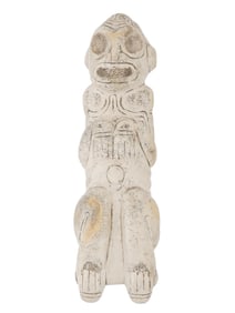 ANCIENT PRE COLUMBIAN TAINO EFFIGY STONE FIGURINE