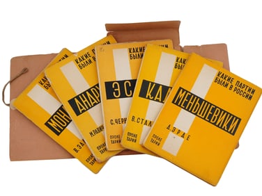 VINTAGE RUSSIAN SOVIET BOOK POLITICAL PARTIES IN RUSSIA