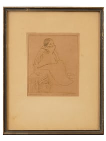 AMERICAN PORTRAIT ETCHING ATTR MORRIS TOPCHEVSKY