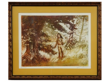 AMERICAN LIMITED EDITION COLOR ETCHING SIGNED
