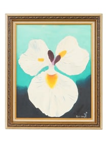 WILLIAM BYRD FLORAL STILL LIFE OIL PAINTING