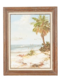 HERMAN BEIMANN AMERICAN SEASCAPE OIL PAINTING