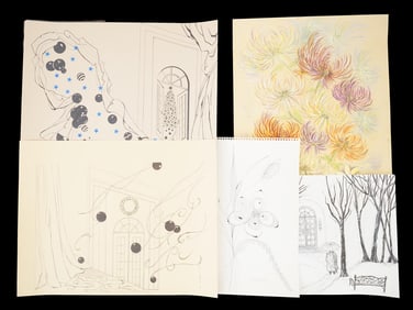 LOT OF MIXED MEDIA PAINTINGS BY JOAN ELSO MASLEY