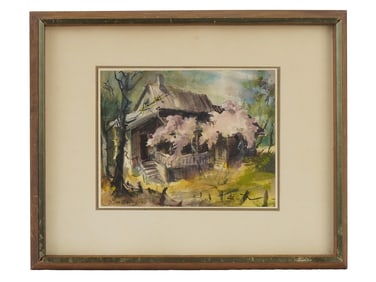 RUTH BADERIAN AMERICAN LANDSCAPE WATERCOLOR PAINTING