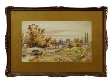 LANDSCAPE PAINTING WILLIAM STONE BLACKWATER WINCHESTER