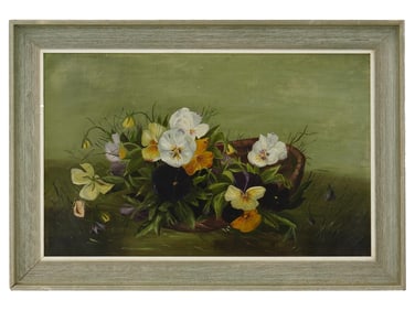 ANTIQUE STILL LIFE OIL PAINTING SIGNED 1891