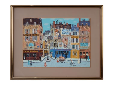 LTD ISRAELI PARIS SERIGRAPH BY JOSEF FARHI SIGNED