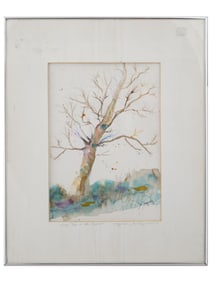 DEL TURGELSKY AMERICAN LANDSCAPE WATERCOLOR PAINTING