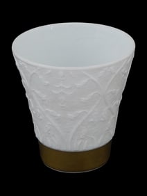 VINTAGE FRENCH BERNARDAUD PORCELAIN VOTIVE TUMBLER