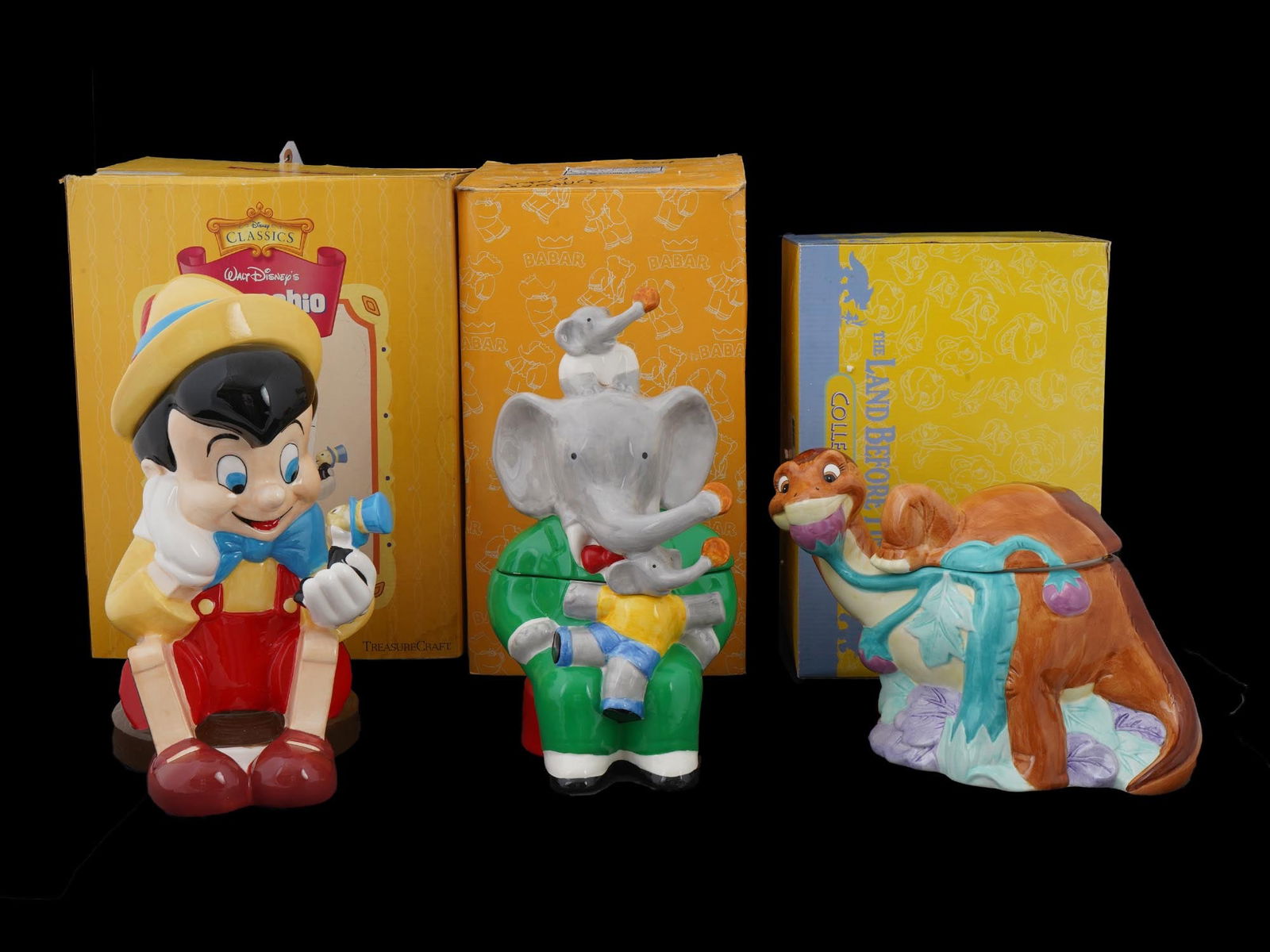 LOT OF AMERICAN CARTOON CERAMIC COOKIE JARS IOB (1 of 7)