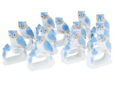 SET OF VINTAGE RUSSIAN PORCELAIN NAPKIN RINGS