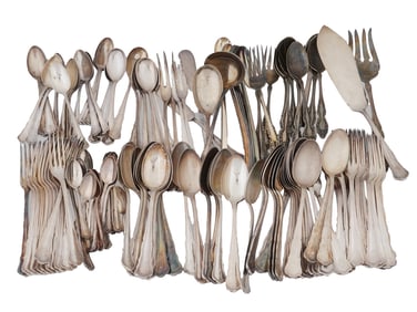 COLLECTION OF MARTIN ROSTFREI SILVER PLATE CUTLERY