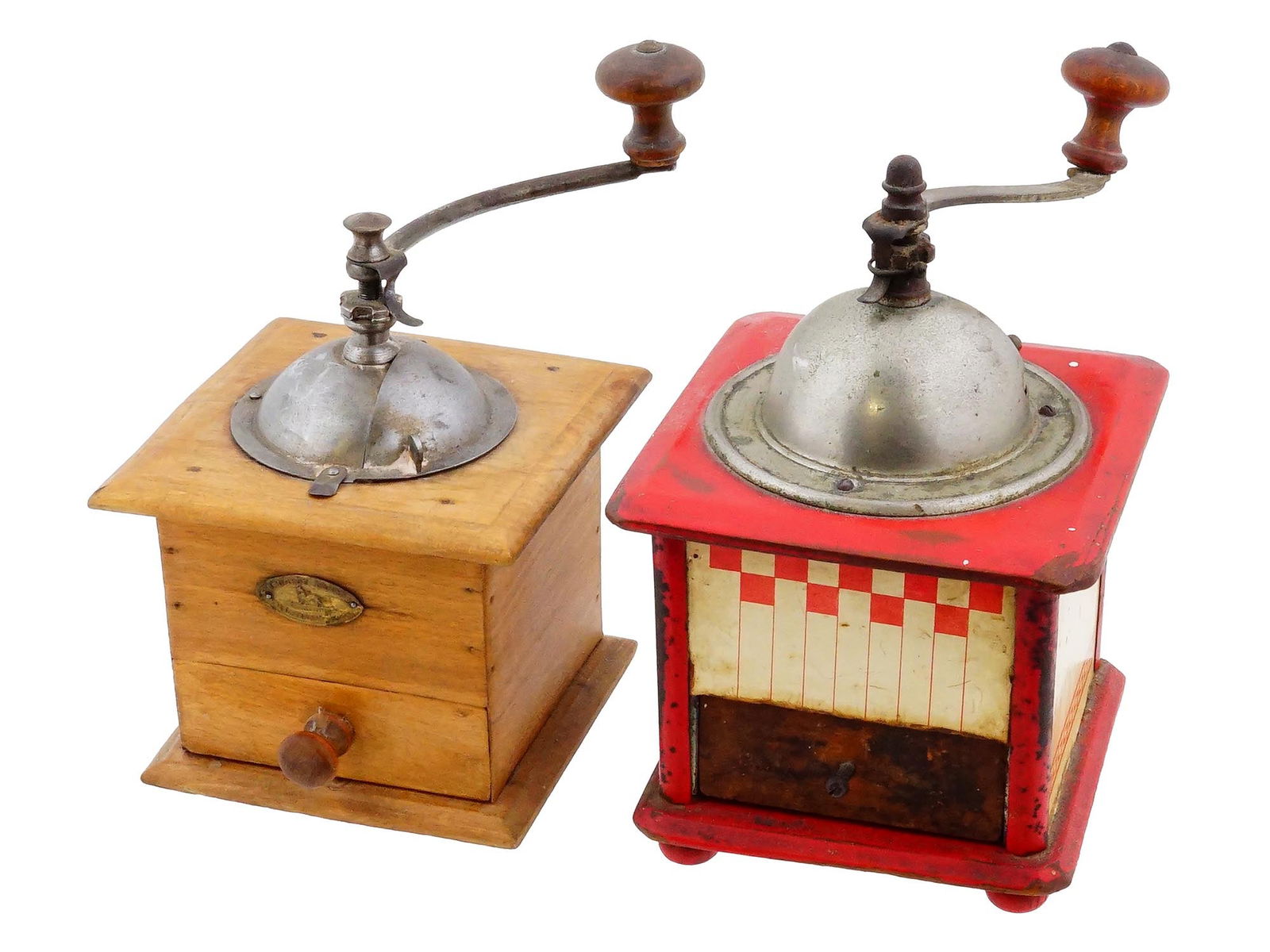 TWO ANTIQUE FRENCH PEUGEOT COFFEE GRINDERS (1 of 11)