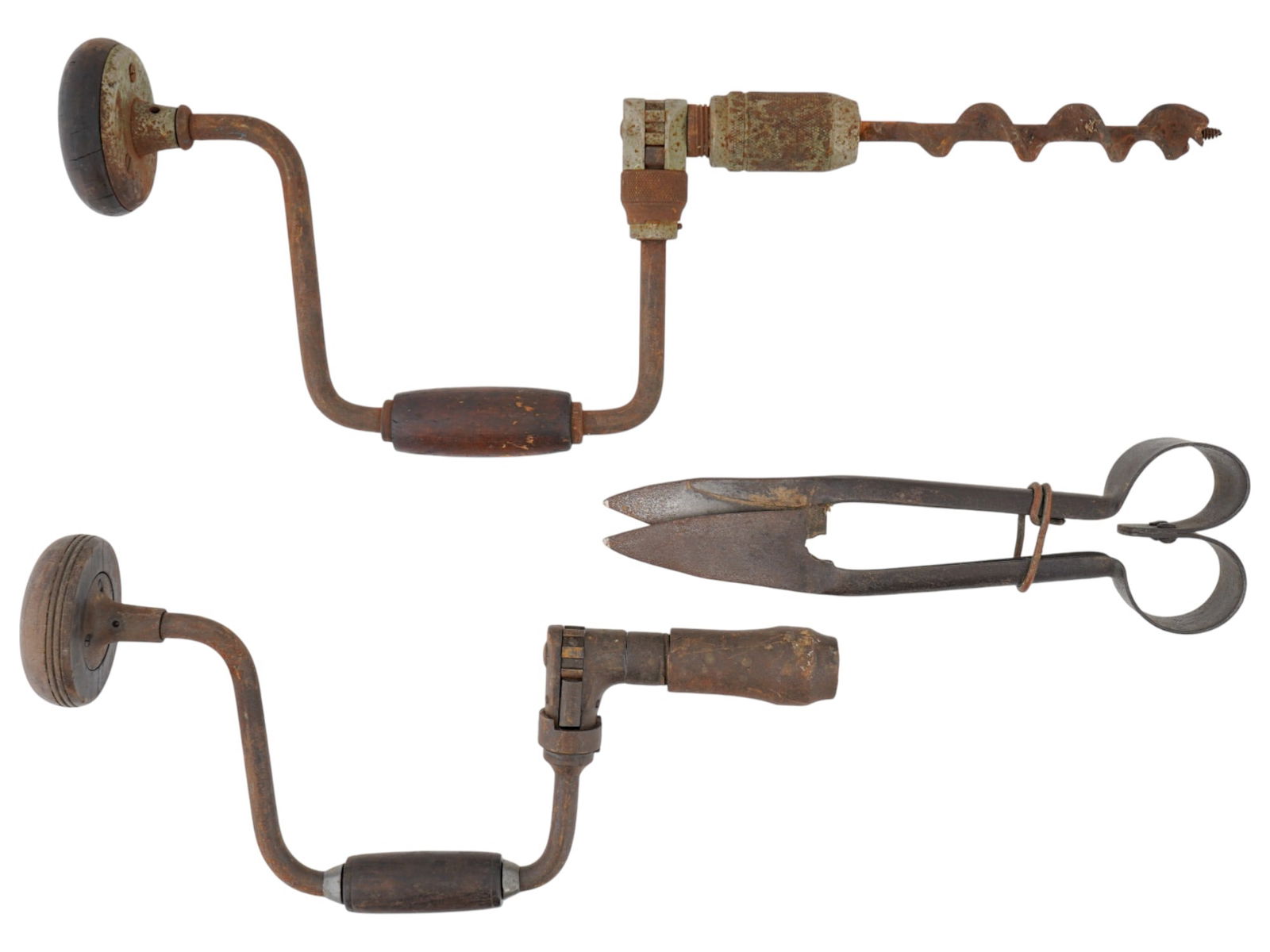 VINTAGE HAND DRILLS AND METAL SHEARS (1 of 7)