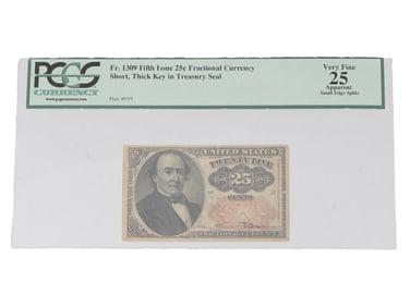 UNITED STATES 25C FACTIONAL CURRENCY NOTE