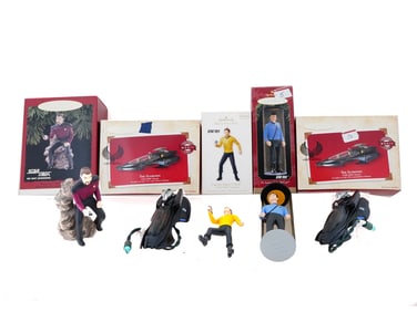 GROUP OF HALLMARK KEEPSAKE STAR TREK ORNAMENTS