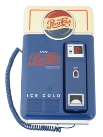 NOSTALGIC PEPSI VENDING MACHINE PHONE W HANDSET 1995