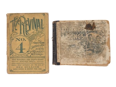 LOT OF TWO AMERICAN RELIGIOUS CHURCH MUSICAL BOOKS